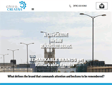 Tablet Screenshot of chirocreative.com